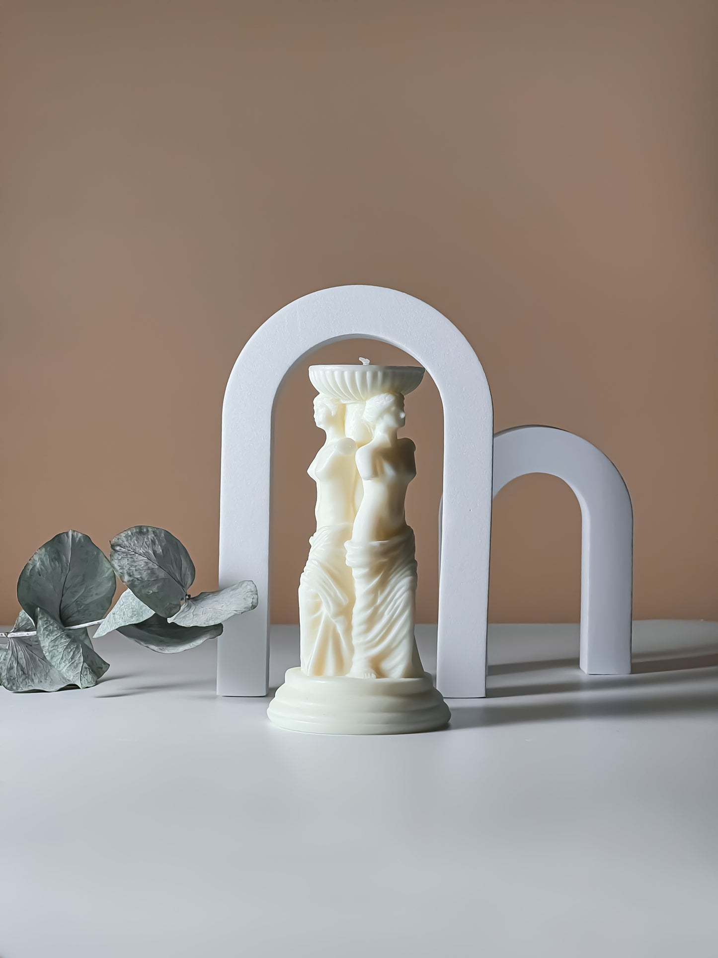 Experience the ancient Greek charm with our Caryatid Column Candle. Perfect for decorative purposes or as a thoughtful gift. Shop now for a touch of history and elegance