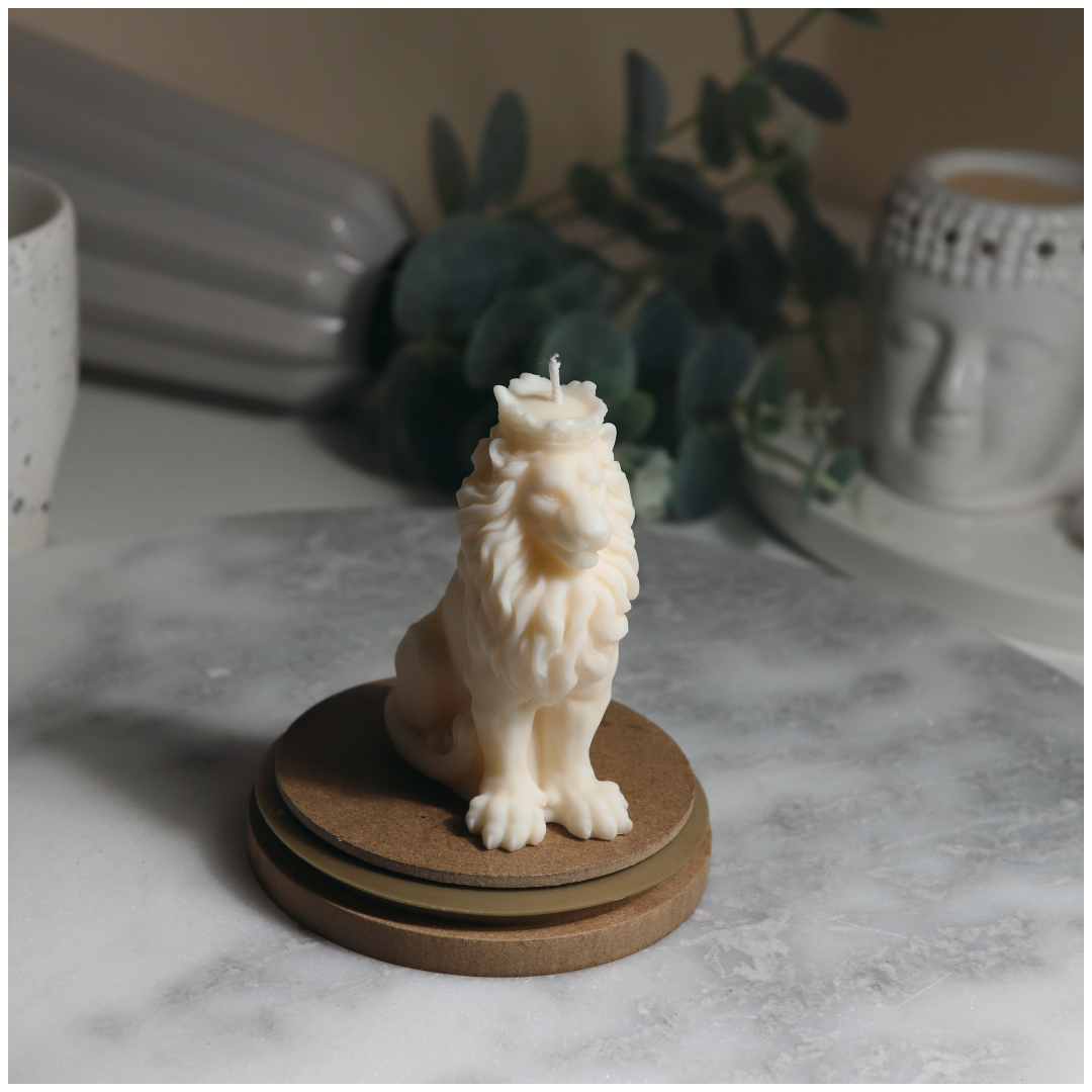 Experience the art of gifting with our Nemean Lion candle. Perfect for home decor or as a thoughtful present. Shop now for a touch of elegance!